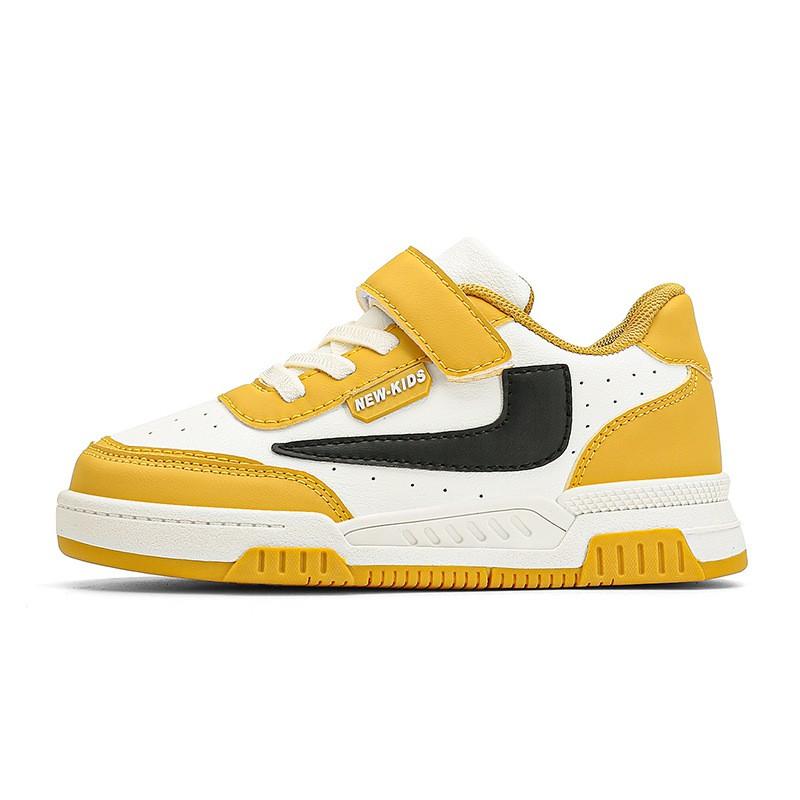 Kids Running Shoes Boys Girls Fall 2026 Lightweight Breathable Low Top Sneakers In Yellow White Black Blue Green