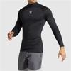 Muscleguys Herbst Herren elastische Sport-Tops Slim Fit atmungsaktive Training Langarm-Shirts