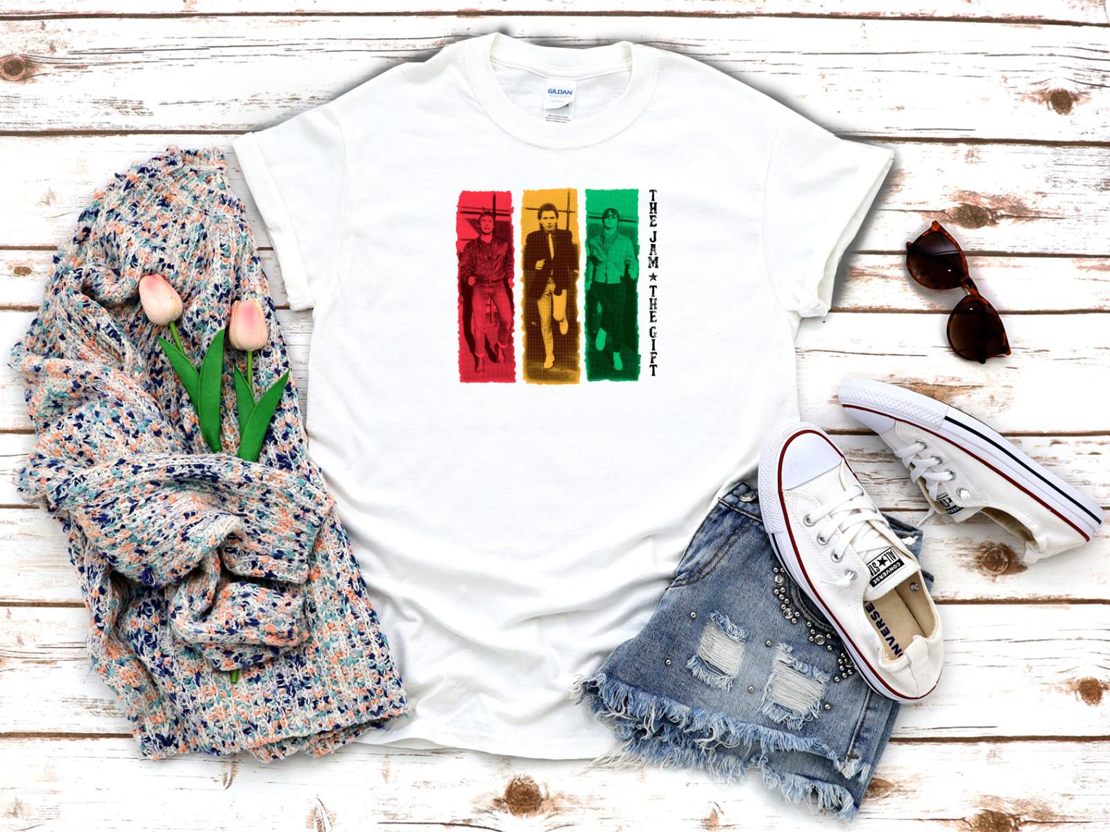 

26 The Jam The Gift Album Photo Women s 3 4 Short Sleeve White T-Shirt F227 Unisex T-Shirt M