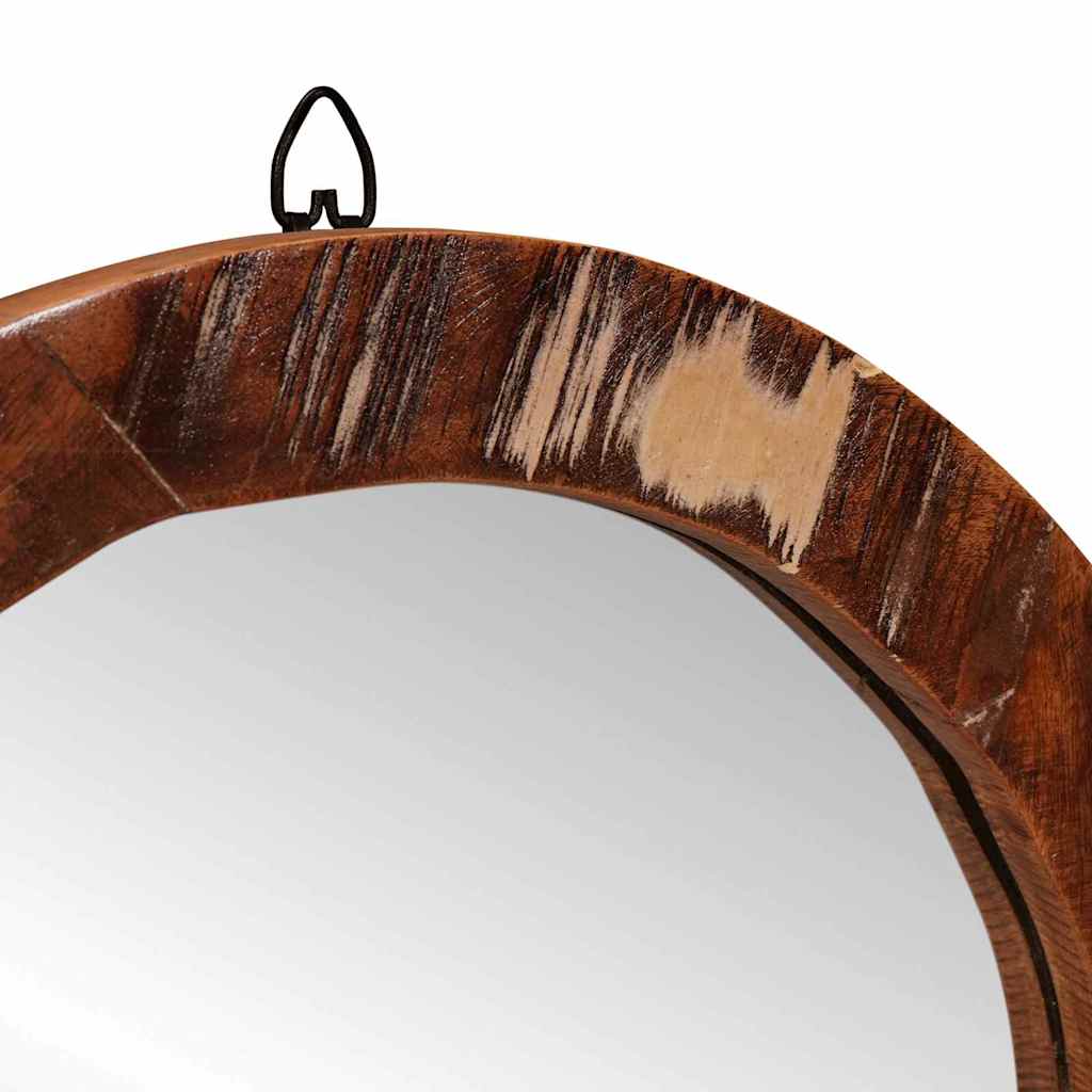 Makeup Table in Brown 90 x 76 x 45 cm Solid Upcycled Wood