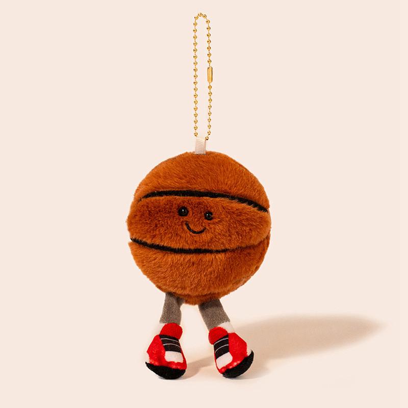 Plush Balls Pendant Badminton Keychain Room Decor Bag Decoration Birthday Gift