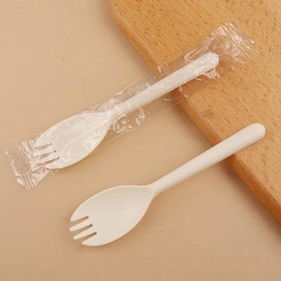 Disposable White Plastic Spoons & Forks