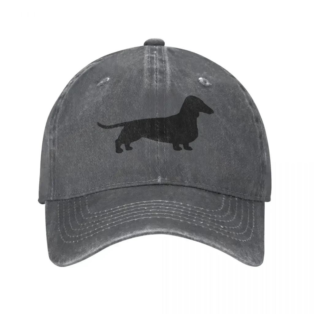 Dachshund Weiner Dog Baseball Cap Vintage Distressed Washed Snapback  Men Women Outdoor Summer S Hat