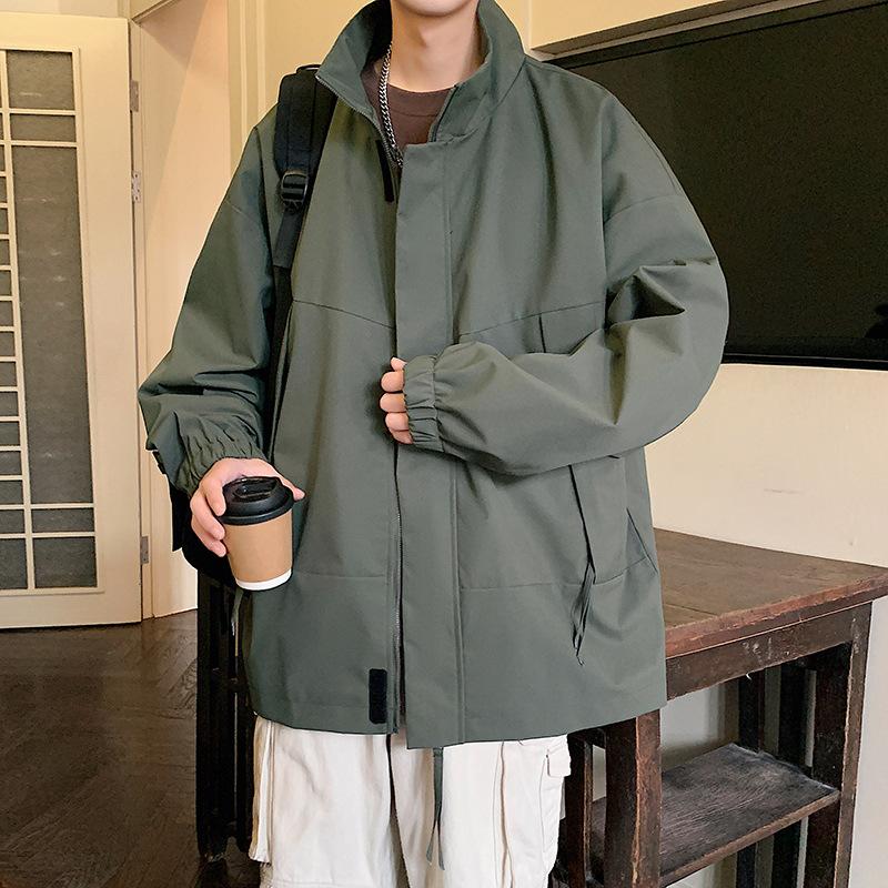 Jacket Men's Spring New Casual Men's Trend Frock Outdoor Collar Coat Jacket