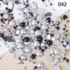 Yantuo 1000g Mixed Packaging Flat Back Pearls Resin Rhinestone Jelly Rhinestones Bulk Abs Loose Pearl for DIY Decoration