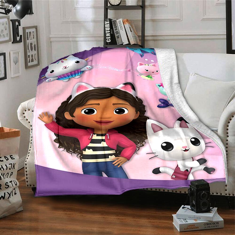 1pc Gaby's Bubble House2 Blanket, Gift, for Men and Women, Soft Blanket, Good for Sofa Bed Couch Travel, Lightweight Flannel Blanket