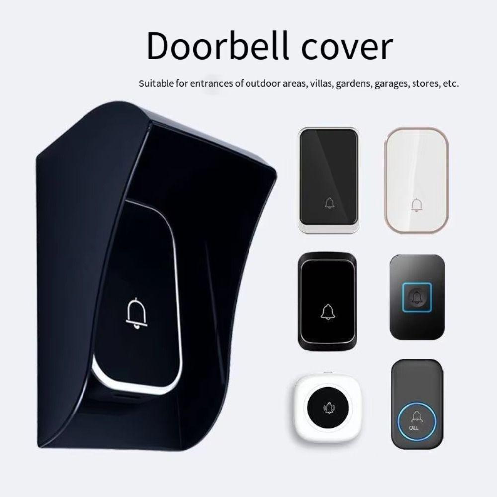 Plastic Wireless Doorbell Rainproof Cover Transparent Wireless Doorbell Cover  Outdoor