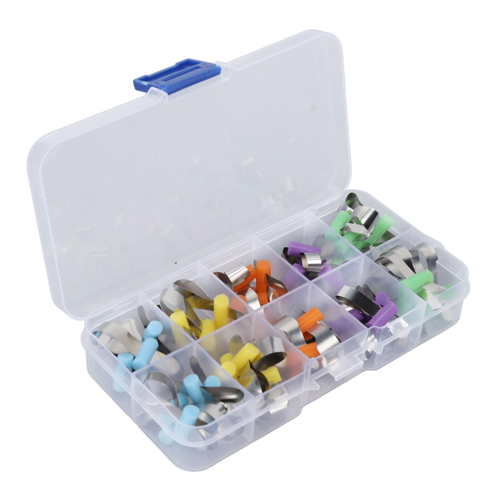 

50шт стоматологические матрицы из нержавеющей стали секционные контурные металлические матрицы для стоматологической больницы