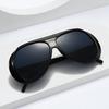 SHAUNA Modische Übergroße Piloten Sonnenbrille Retro Gradient Spiegel Gläser UV400 Damen Sonnenbrillen