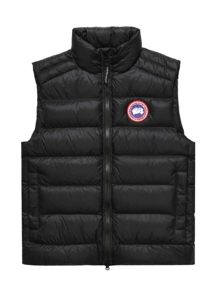 Męski błyszczący puch gęsi kamizelka ze stójką - Ciepła, gruba, bezrękawnik odzież wierzchnia na jesień/zimę.