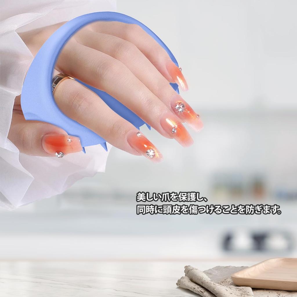 Ithyes Scalp Massage Shampoo Brush for Men and Head Spa Hand Pro Scalp Head Massage 1 Piece Brush, Women, Brush, (Purple Blue)