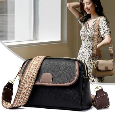 Niche Design Trendy High Sense Fashion Single Shoulder Crossbody Little Mother Bag Leather Texture