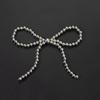 Handcrafted Beaded Bow Pearl Hair Clip & DIY Accessory