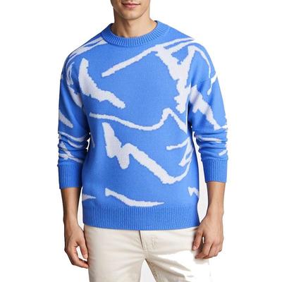 Maglione Lavorato a Maglia Jacquard Lento Trendy Autunno/Inverno: Unisex Stile Hong Kong, Girocollo, Manica Lunga