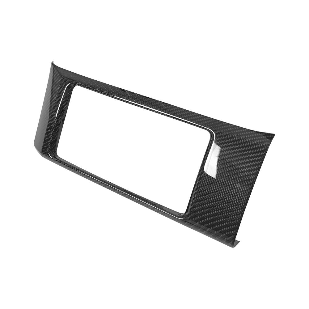 Real Carbon Fiber Console Central CD Player Cover Trim Panel Frame For Toyota GT86 For Subaru BRZ 2012-2020