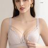 Tea Fiber Push-up Wire-free Maternity Bra Thin Front-opening Nursing Bra
