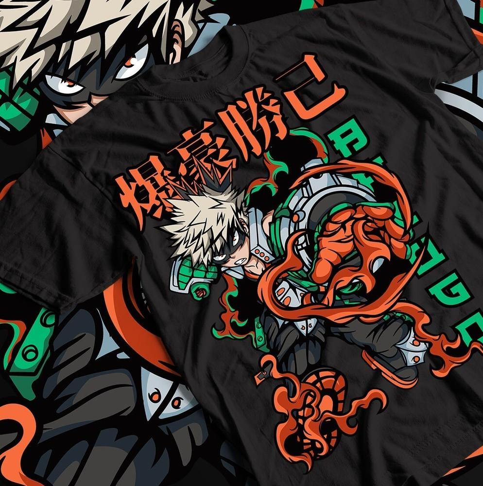 Katsuki Bakugo T-Shirt, My Hero Academia Tee, Anime Gift Shirt, Unisex Cotton