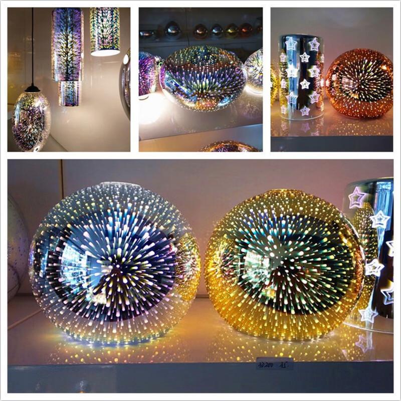 Creative 3D Color Glass Chandelier