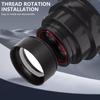 0.5X/0.7X Microscope Camera Lens Aluminium Alloy Auxiliary Barlow Objective Lens Industrial Microscope Barlow Glass Lens