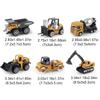 6 pièces/set Camion d'ingénierie en alliage Chargeur Tracteur Excavatrice Véhicules de construction classiques Jouets Jouets éducatifs pour cadeaux d'enfants
