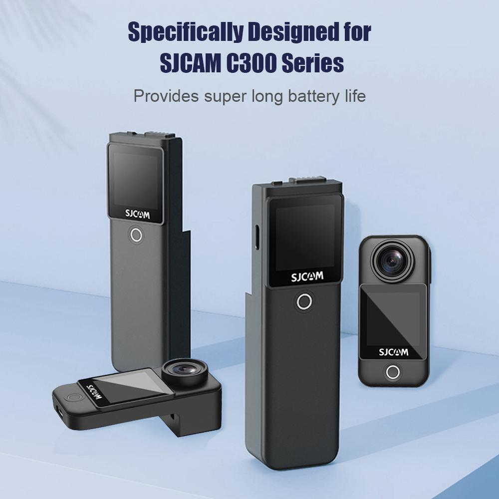SJCAM C300 Camera Battery 3.7V 2800mAh with 1.33in Touch Screen 1/4in Threaded Hole & Handle