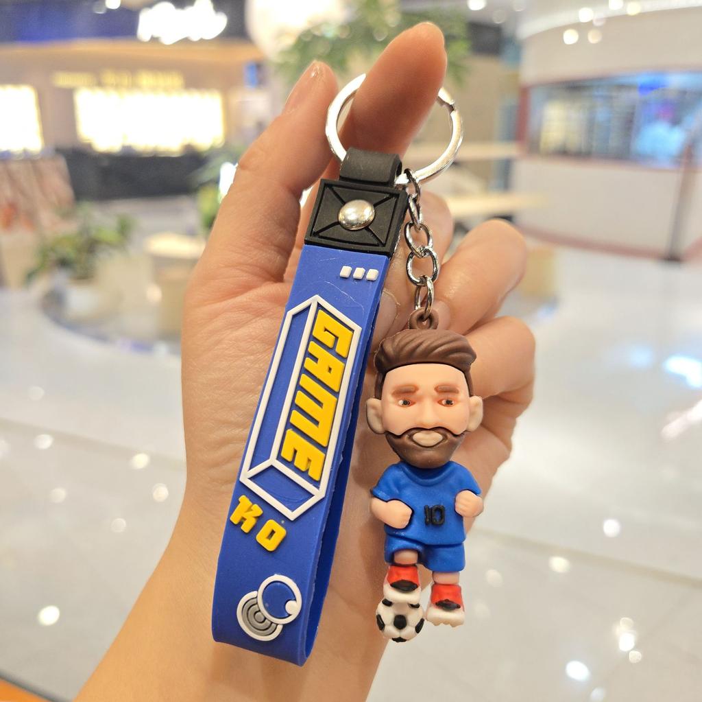 Neuer Cartoon Sportstar Schlüsselanhänger Anhänger, Personalisierte Trikotpuppe, Schlüsselanhänger, Rucksackanhänger, Kleines Geschenk.