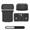 For Tesla Model Y Juniper 2025 Front Rear Trunk Mat TPE All-weather Seat Backrest Anti-Kick Mat Trunk Cargo Liner Protective Pad