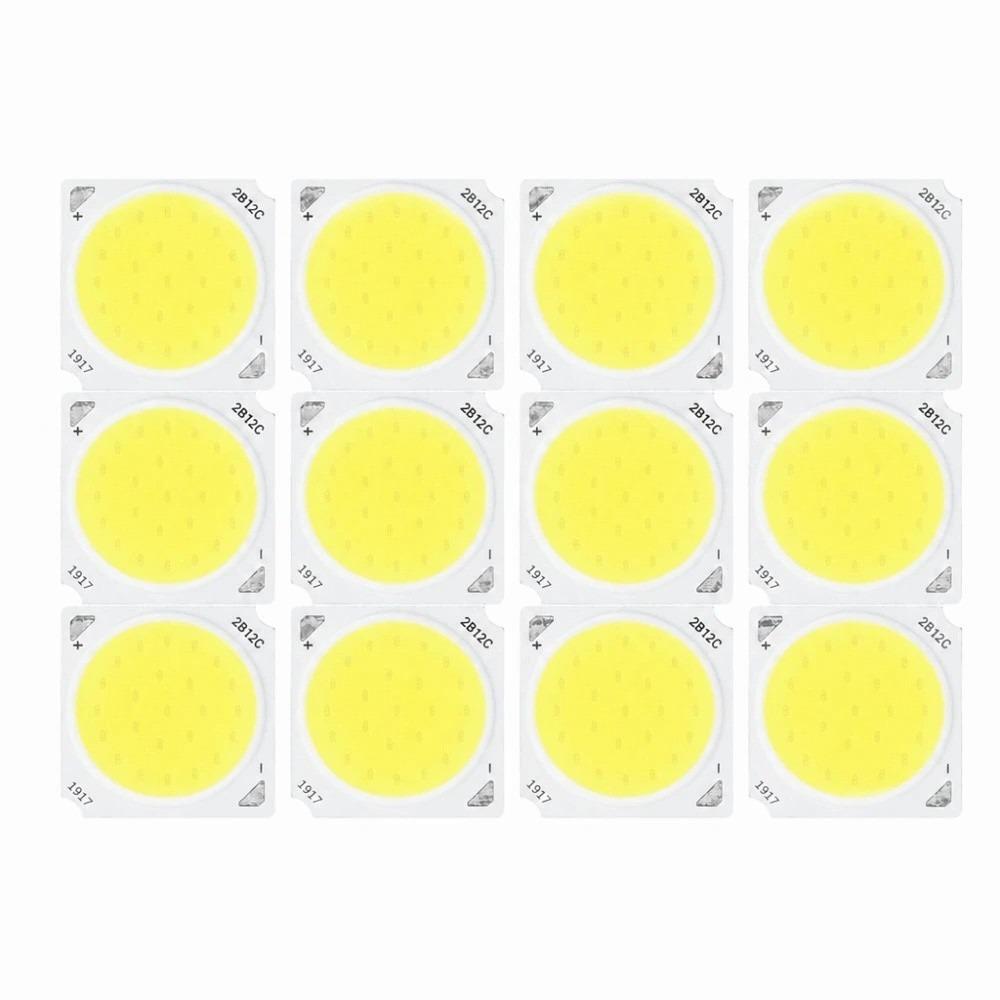 12PCS 1080LM COB Light Source 36-41V COB LED Chip Easy Round LED Chip  DIY Indoor Lighting