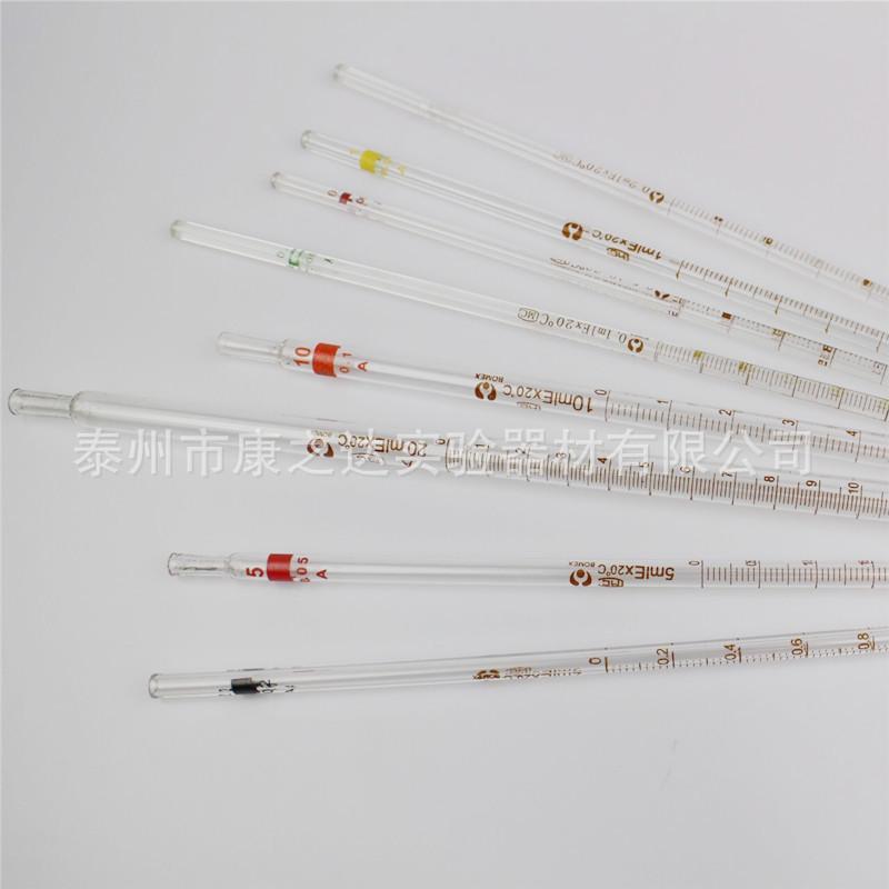 Glass Graduated Pipette Straws - Class A, Sizes 1ml, 2ml, 5ml, 10ml - Bulk Discounts Available