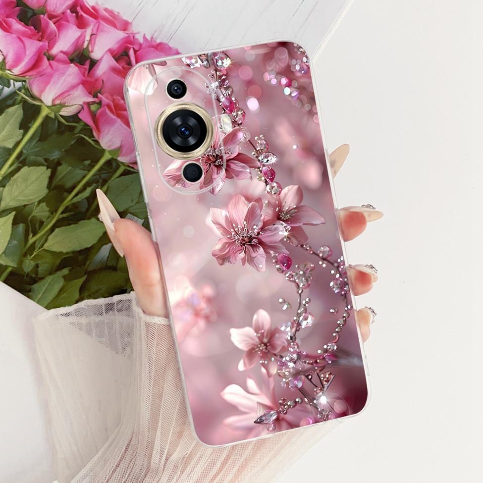 Clear Case For Huawei Nova 11 Pro Cover Aesthetic Luxury Cute Fashion Flowers Funny Painted Casing For Huawei GOA-AL80 GOA-LX9
