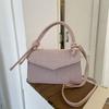 Summer Retro Portable Small Square Bag Popular Niche Design Solid Color Women's Bag Versatile Single Shoulder Diagonal Span Handbag