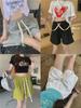 Women's High-Waist Elastic Sports Shorts - Summer 2024 Korean Style Wide-Leg Casual Pants