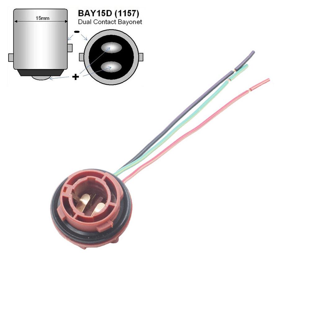 1PC 1156 BA15S BAU15S 1157 BAY15D Lamp Holder Bulbs PY21W P21W Adapter Base Socket Connector for Turn Signal Headlight Light