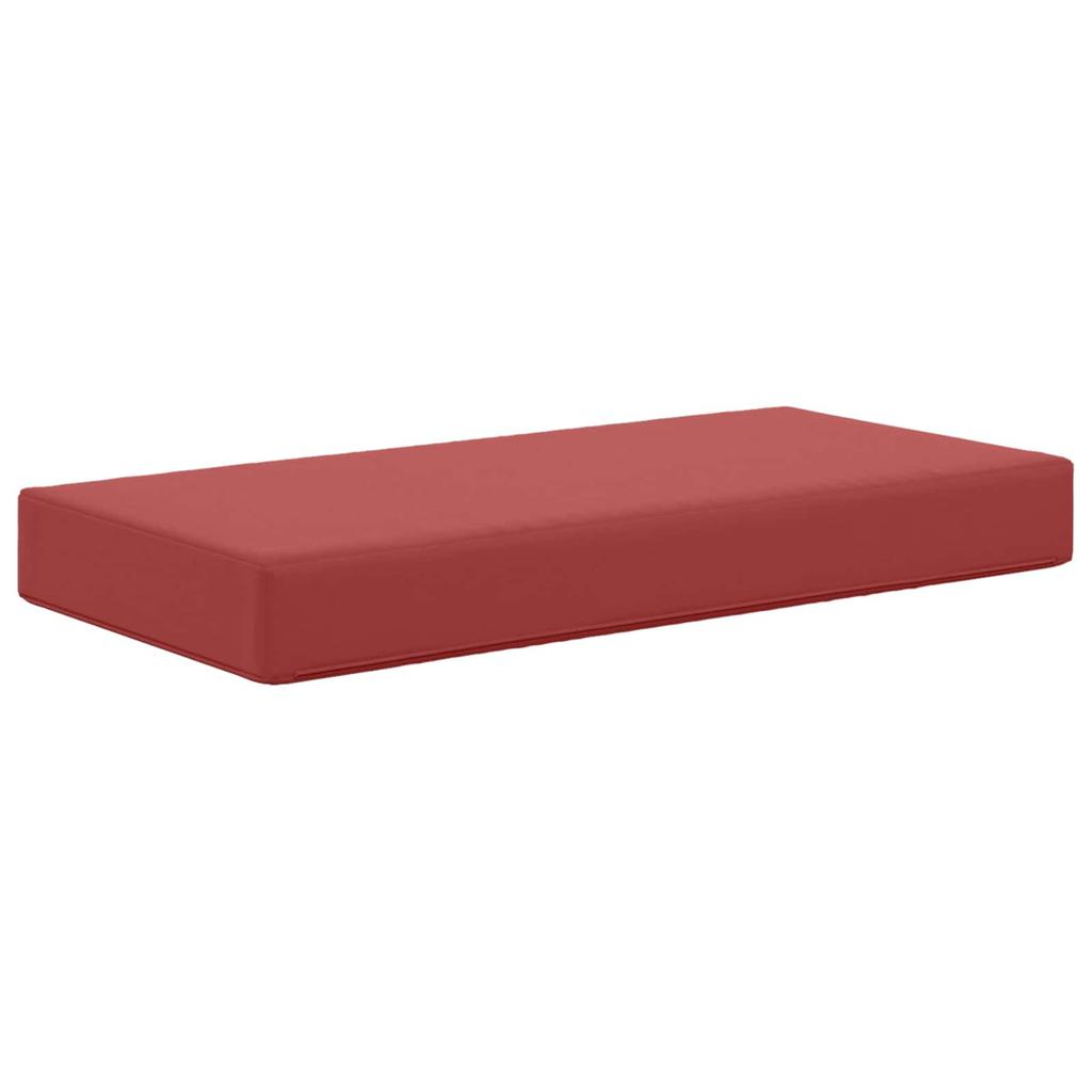 Outdoor Seat Cushion Burgundy 80 x 40 x 8 cm 100percent Polyester