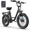 URLIFE E20 City Commuting Electric Bicycle 48V13Ah Battery 500W Motor Outdoor Riding E-Bike 20 Inch Fat Tires Electric Bike With TowSeat