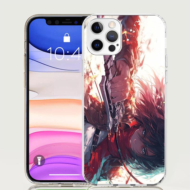 A-Attack On T-Titan Annie Mikasa Phone Case For iPhone 17 Air 16 15 Plus 11 14 Pro Max 13 Mini 12 7 8 + SE Pattern Art Customize