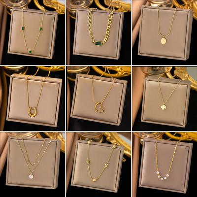 Elegant Titanium Steel Necklace: Trendy, Durable, Women's Clavicle Chain