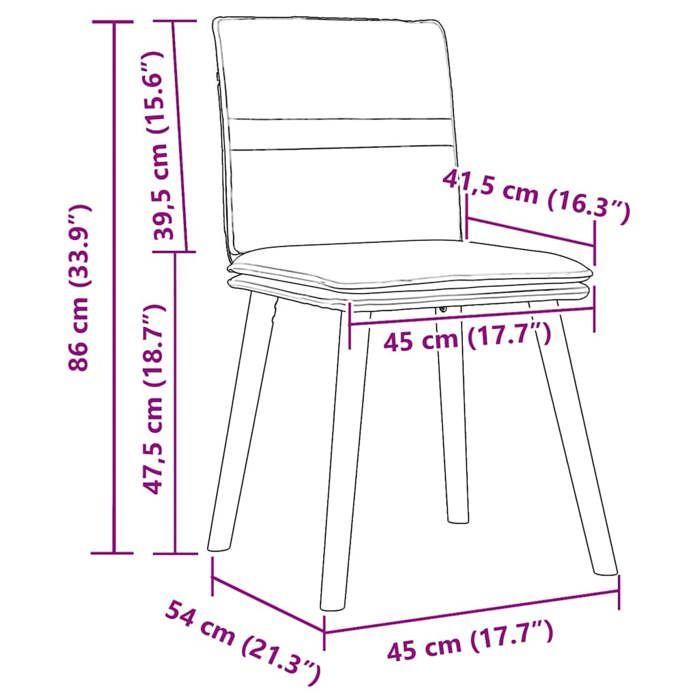 VidaXL Chaises à manger lot de 4 taupe tissu, chaise, chaise de salon, chaise d'accent, chaise de cuisine, siège de salle à 3315361