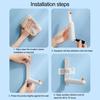 Wall Mount Clothes Hanger Storage Rack Punch-free Installation Folding Plastic Hanger Holder