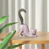 small ceramic flower pot cute cat tail design