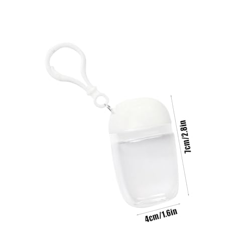 Keychain dispenser bottle portable empty Travel refill container 30ml Leak-proof hand wash cleansing lotion toner body shampoo