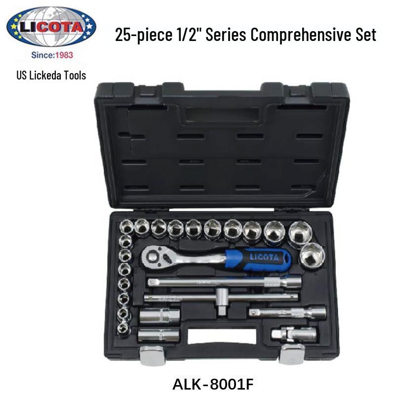 LICOTA USA 1/2 12.7mm Ratchet & Socket Set ALK-0005