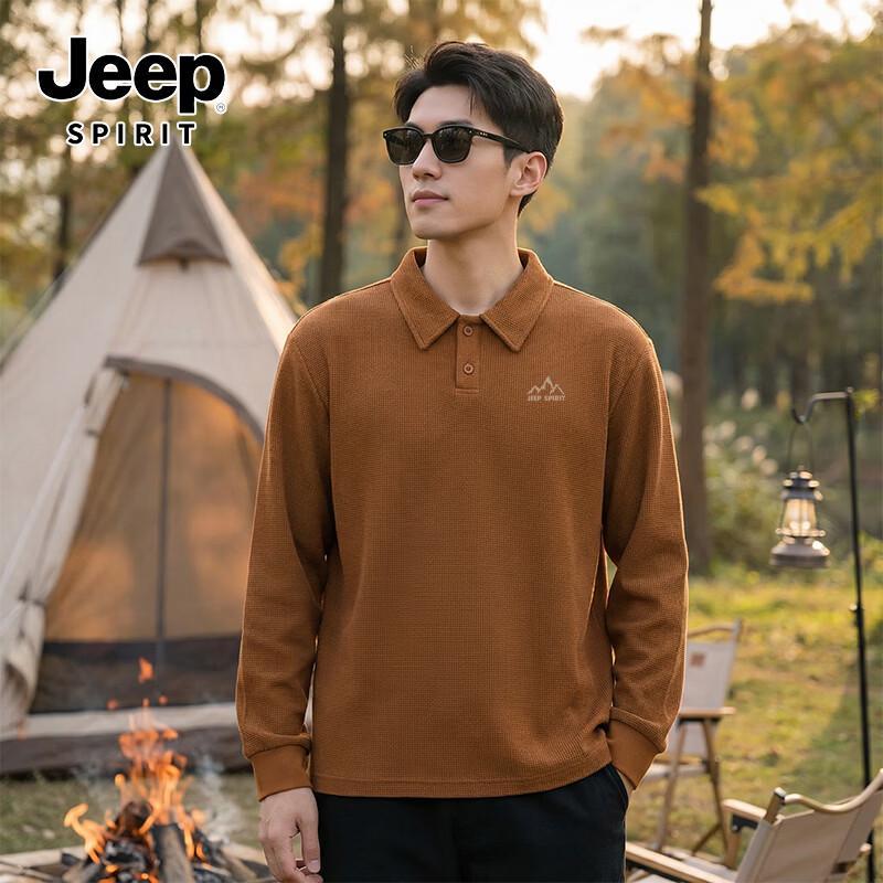JEEP SPIRIT Men s Long Sleeve Outdoor Casual Shirts L