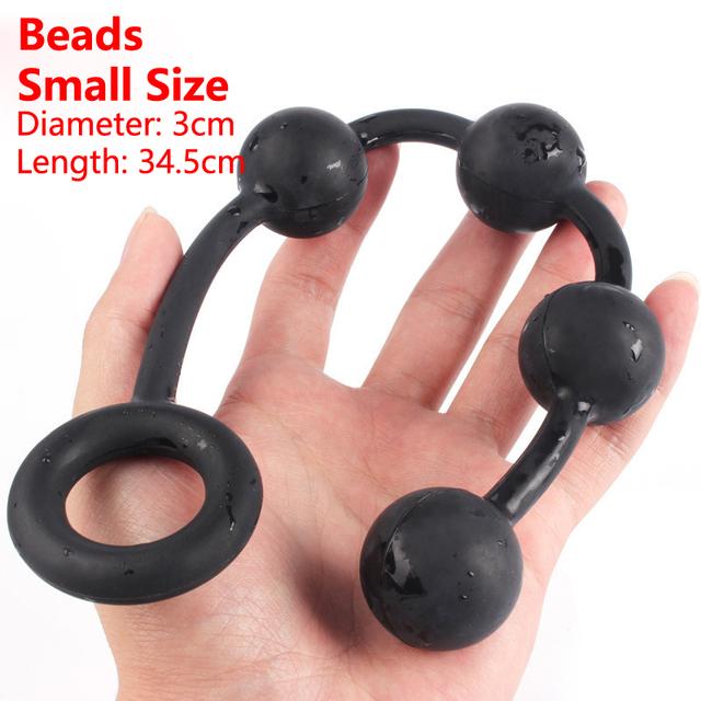 Large Anal Beads Silicone Butt Plug Anal Balls Sex Products For Adults Erotic Toys For Woman Gay Men Anus Dilator Intimate Goods
