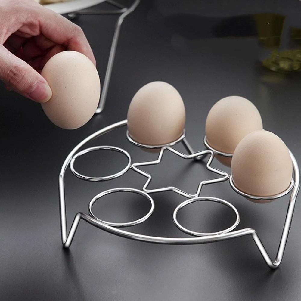 1/2PCS Efficient Egg Cooking Rack Heat-Resistant Food Steamer Shelf Steaming Tray  Kitchen