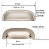 Zinc Alloy Shell Cabinet Handle Shell Style Multifunctional Furniture Knobs Hardware Furniture Drawer Pull Handles Cupboard