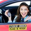 High Visibility Magnetic Car Sticker Exterior Accessories for Beginner Drivers PVC Construction Fit Any Vehicle Type