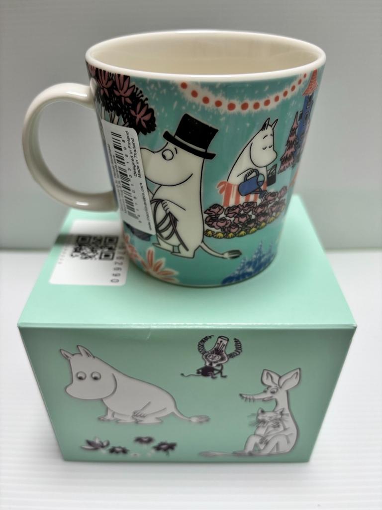 ARABIA Moomin Mug 2026 SIMPLE JOY Blue Japan Limited Edition Set 2