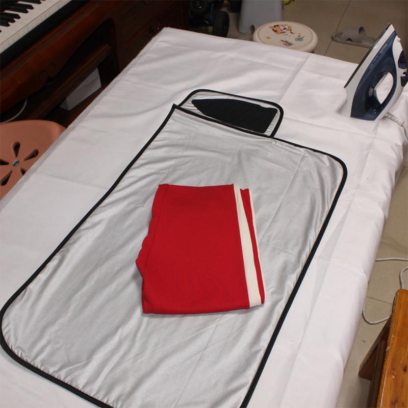Foldable Ironing Blanket Ironing Mat Thick Portable Travel Ironing Pad Isolate Heat Pad Cover For Washer Dryer Table Top Counter