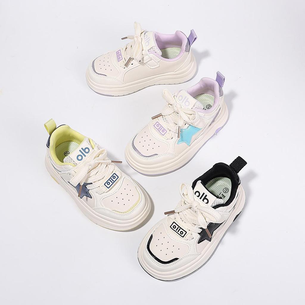 Scarpe Sportive da Skate per Bambini 2026 - Nuova Collezione Primavera/Autunno, Bianche Casual con Suola Morbida per Ragazzi e Ragazze